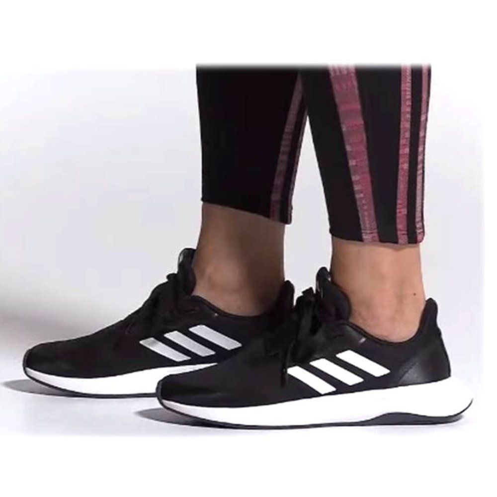 Adidas Women's QT Racer Sport Shoes Running Athletic Sneaker Black Size 9.5